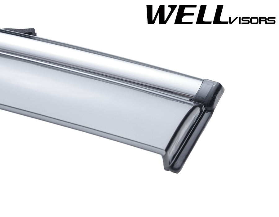 WellVisors Side Window Deflectors Acura TL 09-14 With Chrome Trim