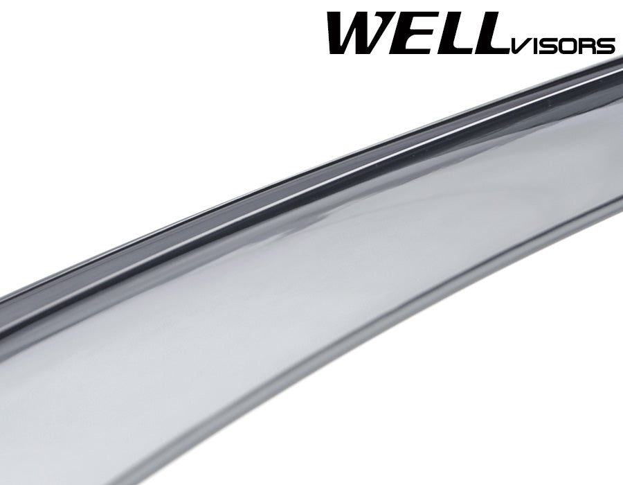 WellVisors Side Window Deflectors Infiniti FX35 FX45 03-08 With Black Trim