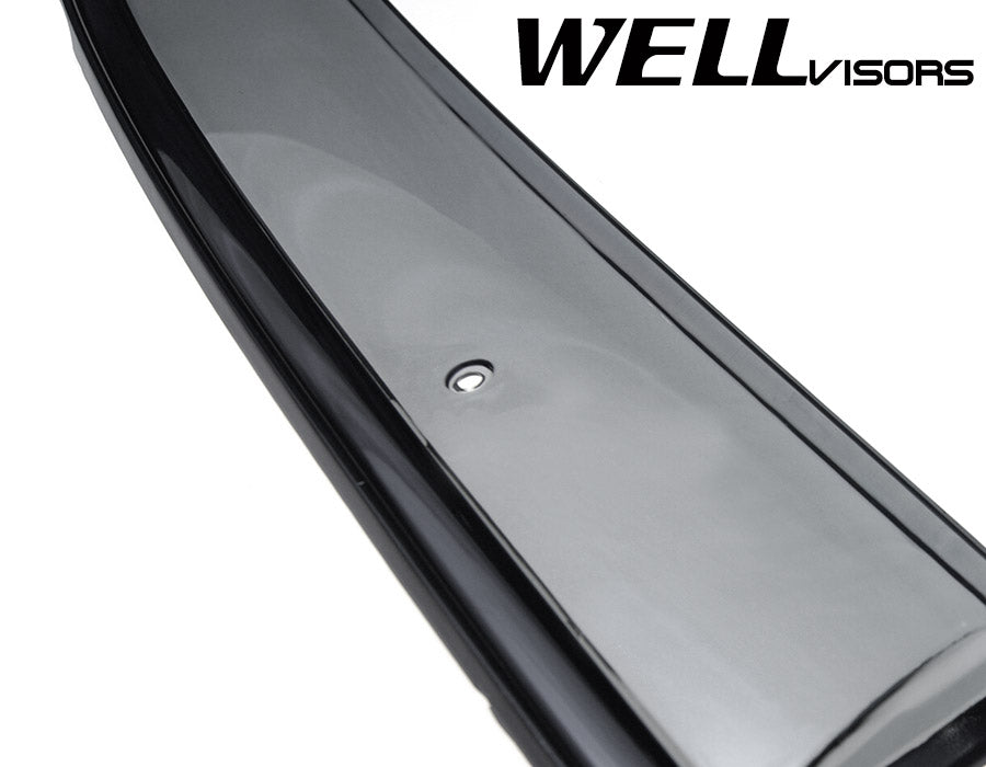 WellVisors Side Window Deflectors Kia Sportage 1116 With Black Trim WELLvisors