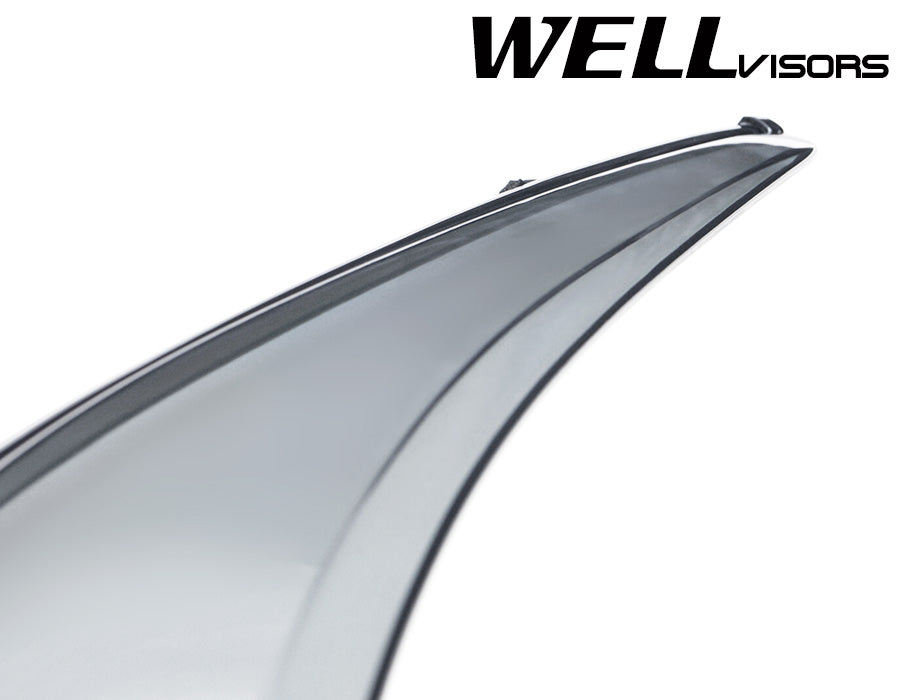 Outside Mount Window Visors / Deflectors – 4pcs – Fits Land Rover LR2 2007-2015 (Dark Smoke, Acrylic)