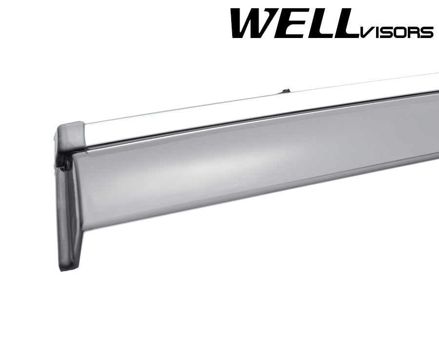 WellVisors Side Window Deflectors Subaru Outback 1519 With Chrome Trim