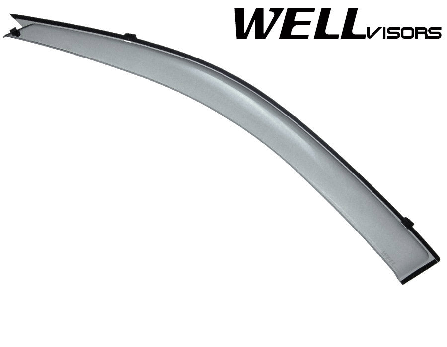 WellVisors Smoke Window Visors For 2001-2005 Toyota RAV4 - Sun Rain Deflectors, Polycarbonate