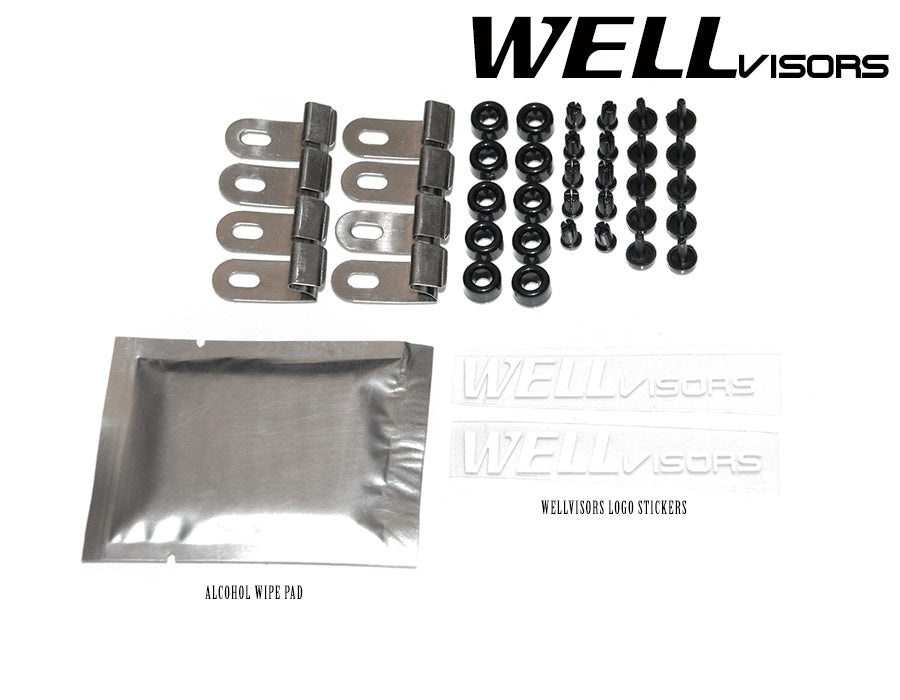 WellVisors Side Window Deflectors Volkswagen Golf MK4 5 Doors Hatchback