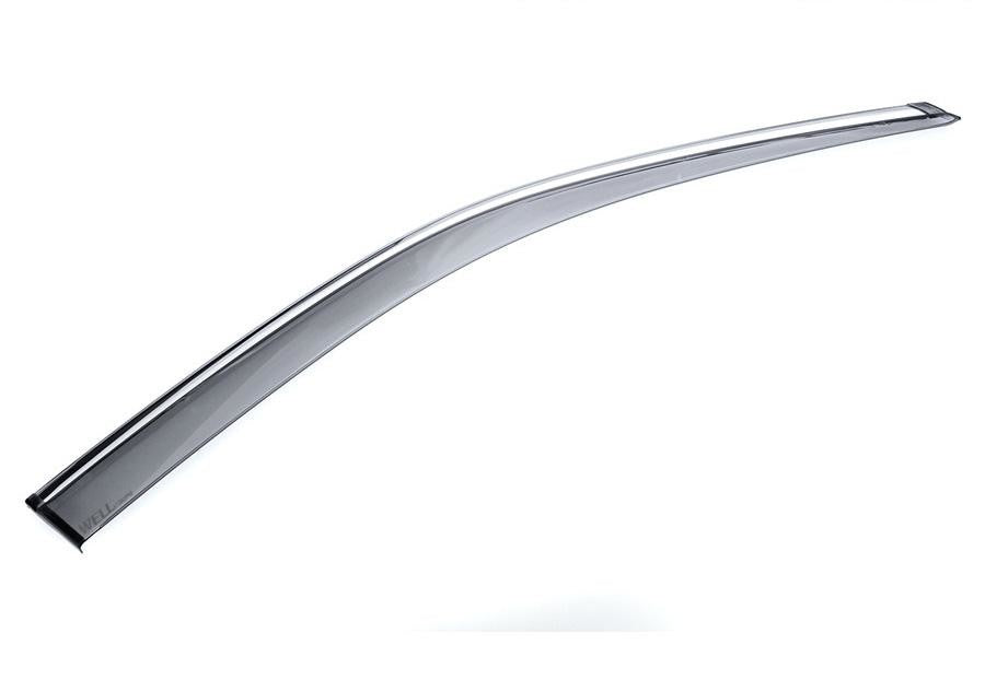 WellVisors Side Window Deflectors Honda Pilot 16-20 with Chrome