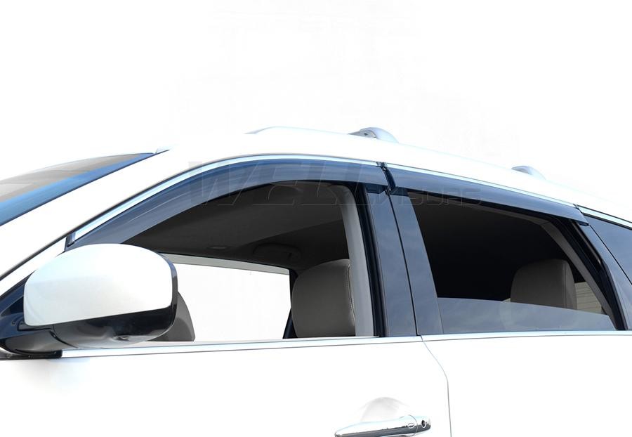 WellVisors Window Visors For 2013-2021 Infiniti QX60/JX35 - Smoke Tint, Low Profile 10 thumbnail image