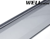 Taped-on window deflectors For Jeep Wrangler JKU Unlimited 4 Door 07-18  Premium Series