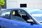 In-Channel style window deflectors for Honda Civic Coupe hatchback 92-95
