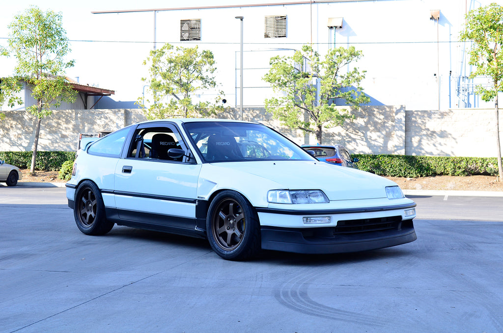 Dark Smoke Outside Mount Vent Visors Deflectors 2-Piece Set For Honda CRX 2Dr 1988-1991