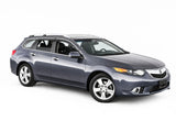 Taped-on window deflectors For Acura TSX Wagon 11-14 with Chrome Trim