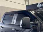 Taped-on window deflectors For Ford F-150 Crew Cab 2021+ Lightning Premium Series