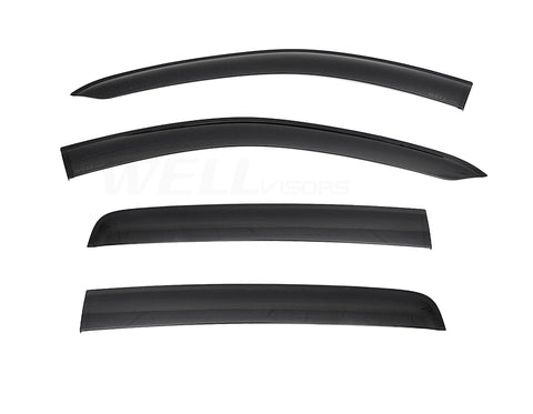 Taped-on window deflectors For Ford Ranger 2024+ Premium Series