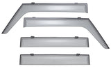 Taped-on window deflectors For Jeep Wrangler JKU Unlimited 4 Door 07-18  Premium Series