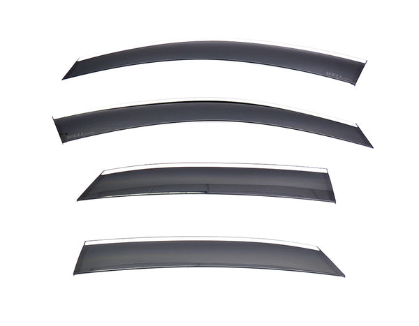 WellVisors Side Window Deflectors Lexus rx 2023+ with chrome