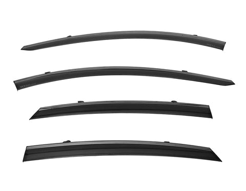 Taped-on window deflectors For Nissan Ariya 2023+ with Black Trim