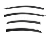 Taped-on window deflectors For Toyota Camry 2025+ With Chrome Trim