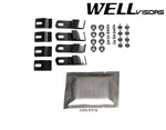 Taped-on window deflectors For Toyota Sienna 2021+ with Black Trim