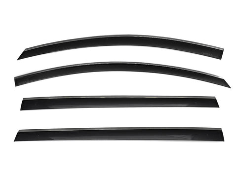 Taped-on window deflectors For Toyota Sienna 2021+ with Black Trim