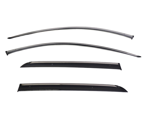 Taped-on window deflectors For Volvo EX30 2025+ With Black Trim