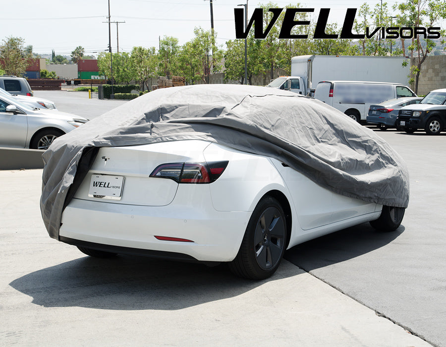 WellVisors All Weather UV Proof Gray Car Cover for 2017-2020 Audi RS 3  Sedan 3-6897836SN 