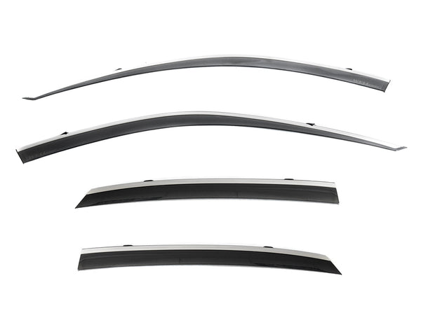 WellVisors Window Visors For Honda Civic Sedan (2016-2021) & Honda Insight (2019-2022) – Smoke Polycarbonate