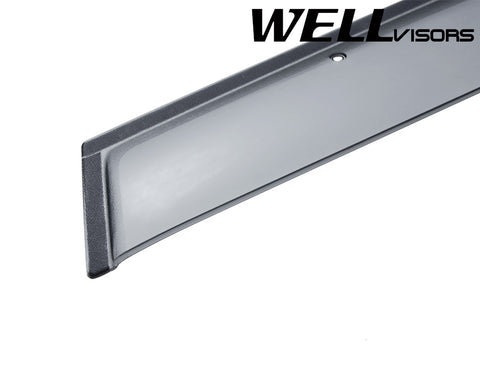 WellVisors Side Window Visors For Buick Enclave 2008–2017 – Premium Smoke Rain Guards – 4-Piece Set