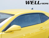 Taped-on window deflectors For Chevrolet Camaro 10-15 Premium Series