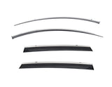 Taped-on window deflectors For Hyundai Santa Fe 2019+ With Chrome Trim