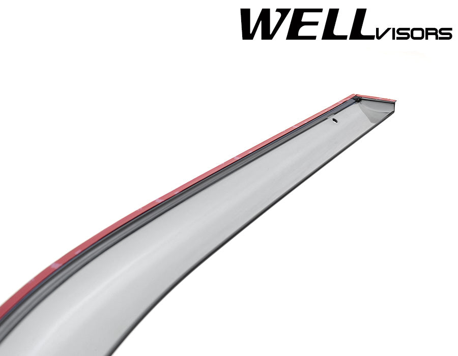 WELLvisors Window Visors For Lexus LS400 1995-2000 - Smoke Tint Clip-On Rain Guards