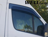 Taped-on window deflectors For Mercedes Benz Sprinter 10-18 - Dodge Sprinter 07-18 Premium Series