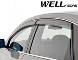 Taped-on window deflectors For Nissan Sentra 13-19 With Black Trim