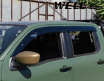 Taped-on window deflectors For Nissan Frontier 2022+ Crew Cab Premium Series
