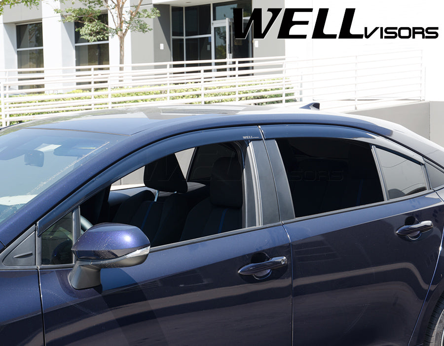  WellVisors Window Visors Wind Deflectors Compatible With Toyota  2019-2024 Corolla Hatchback Premium Series Rain Guards 3-847TY053 :  Automotive