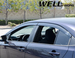 Taped-on window deflectors For Toyota Corolla Sedan 2020-2024 Premium Series