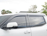 Taped-on window deflectors For Toyota Tundra Crew Max 2022+ Premium Series