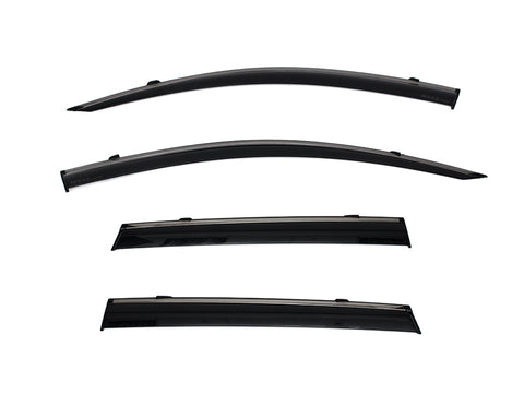 Taped-on window deflectors For Toyota Corolla Cross 2022+ with Black Trim