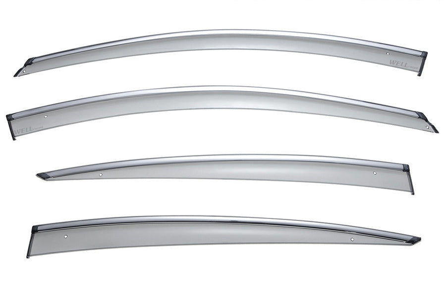 Taped-on window deflectors For Buick Regal 11-17 With Chrome Trim