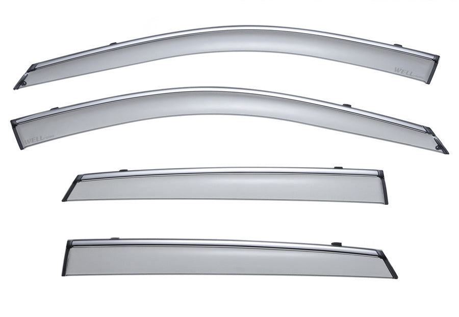 WellVisors Side Window Deflectors Honda Crosstour 10-15 With