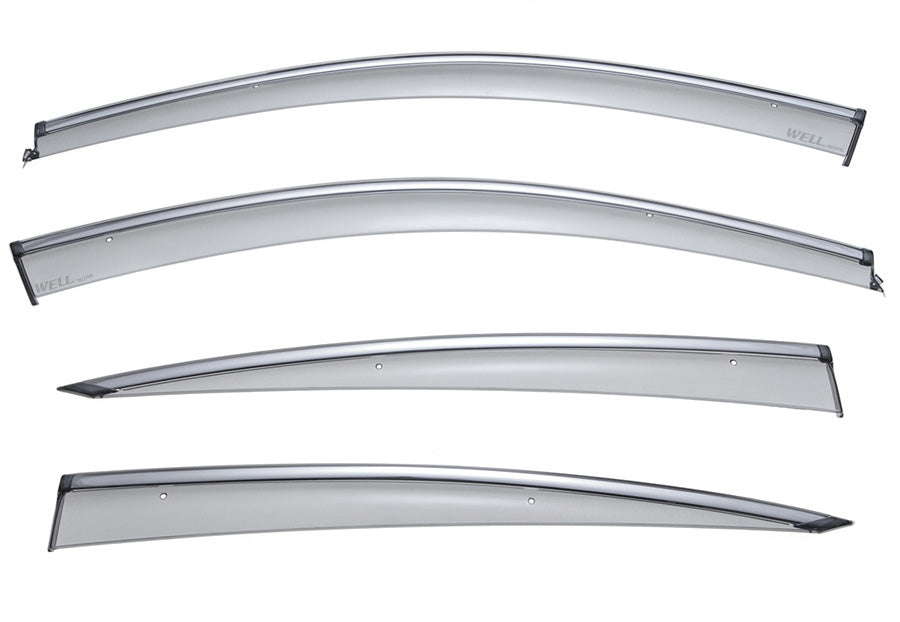 WellVisors Side Window Deflectors Infiniti Q70L Sedan 15-19 With Chrome  Trim – WELLvisors