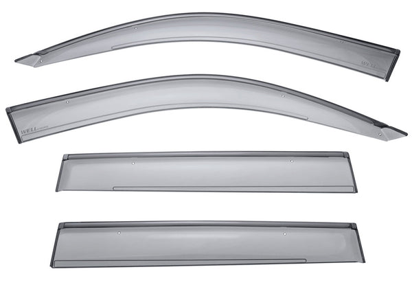 WellVisors Side Window Deflectors Lexus GX470 03-09 with Black