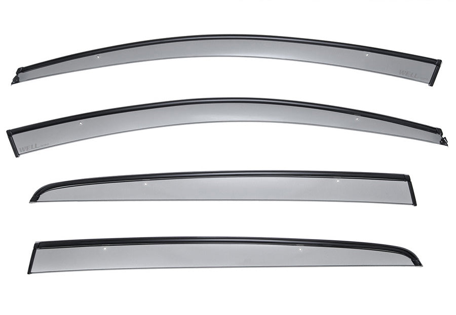 thumbnail image 2 of WellVisors Window Visors For Volkswagen Atlas Cross Sport 2020-24 – Smoke Tint With Black Trim – Complete Set! 2 of 4