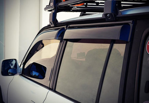4-Pack Dark Smoke Window Visors For Toyota Land Cruiser 1991-1997 – Acrylic Rain Guards